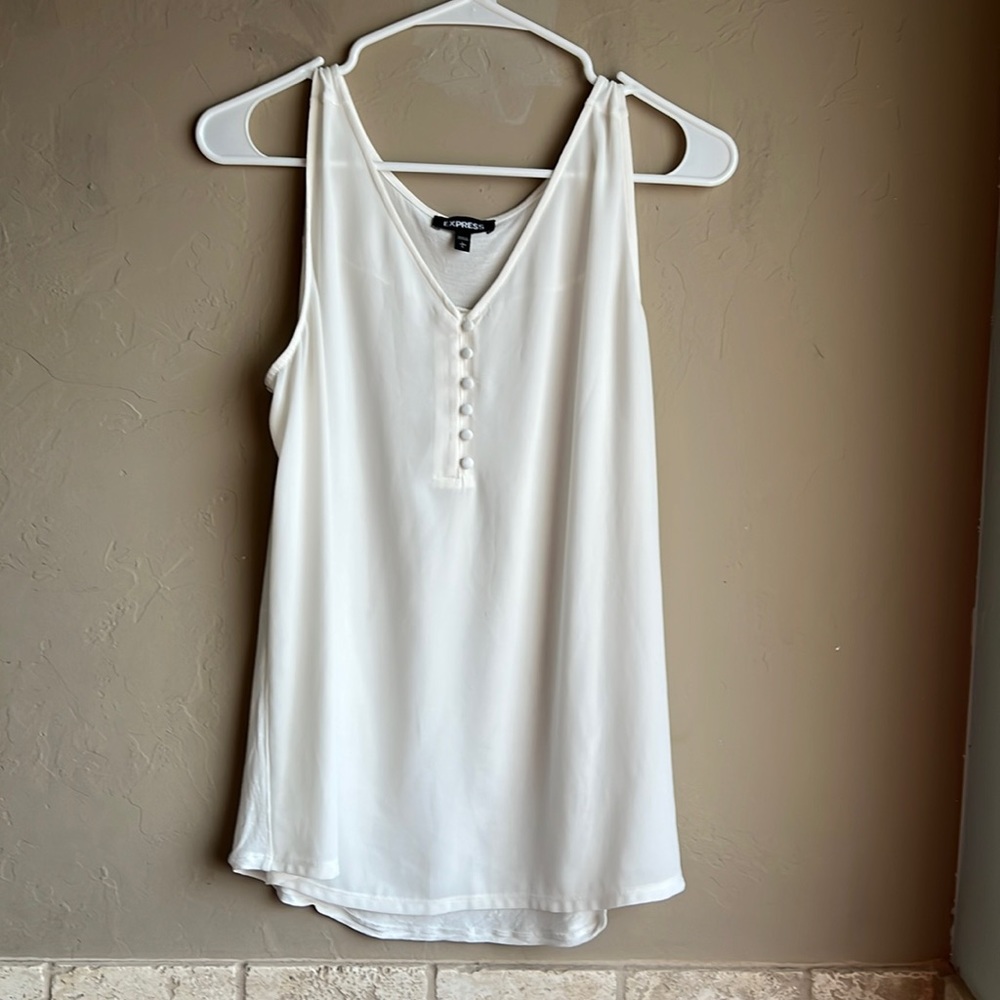 NWOT Express Tank Top in White Size Large